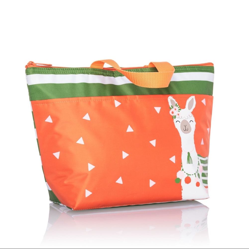 Thermal Tote - Green Cabana Stripe